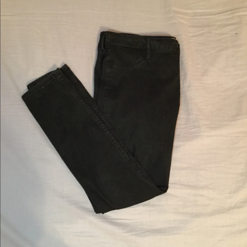 Washed look black jeans